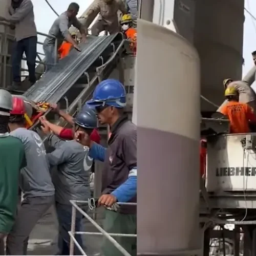 Trabalhador morre após ficar preso em máquina de concreto em Goiás