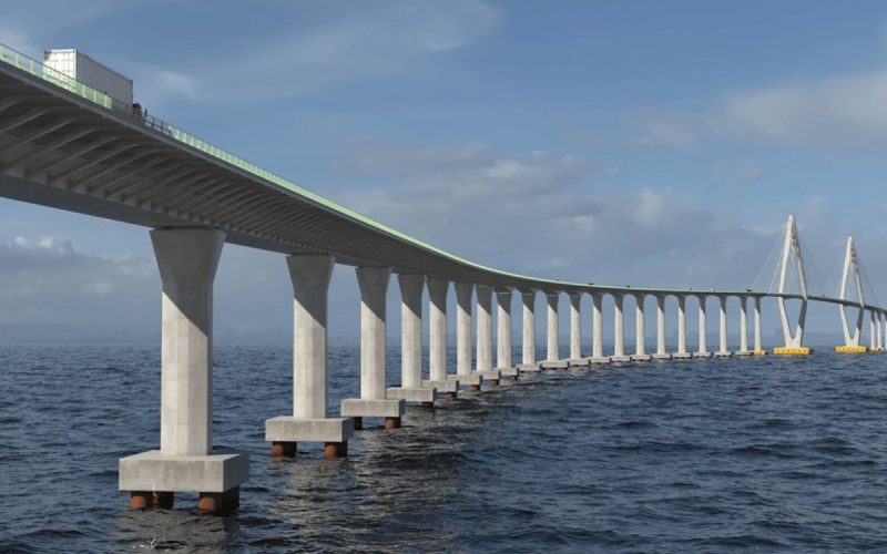 Construção da Ponte Salvador-Itaparica avança com chegada de equipamentos chineses