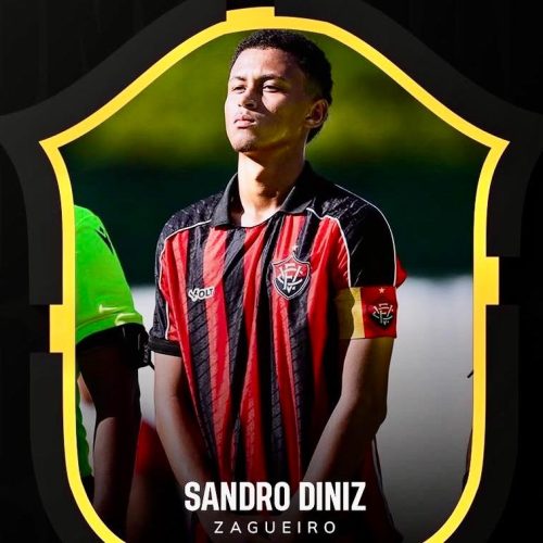 Zagueiro Sandro Diniz é convocado para Seleção Brasileira Sub-15