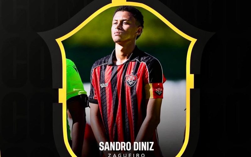 Zagueiro Sandro Diniz é convocado para Seleção Brasileira Sub-15